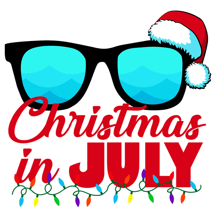 Christmas in July Santa Shades Full Zip Hoodie