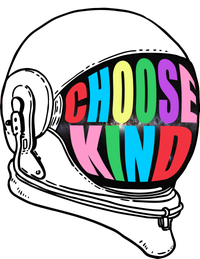 Anti-Bullying Choose Kind Astronaut Helmet Ladies Essential Flowy Tank