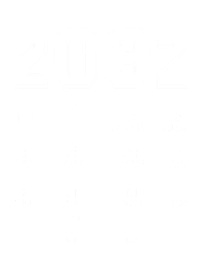 Class Of 2032 Grades Checklist Funny Button