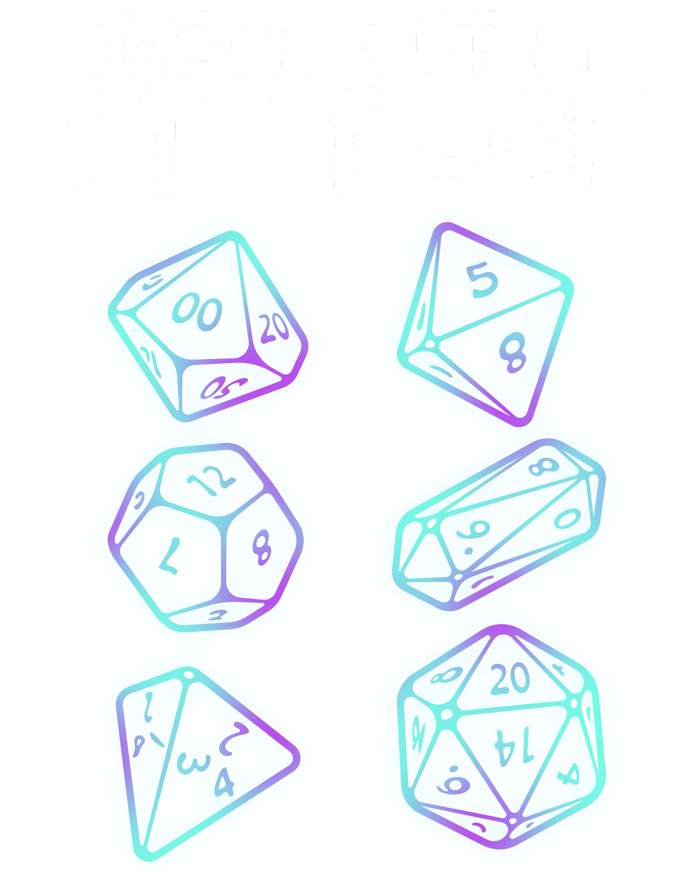 Check Out My Six Pack DND Dice Dungeons And Dragons Tank Top