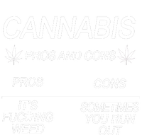 Cannabis Pros And Cons Weed Women's Long Sleeve Flannel Pajama Set 