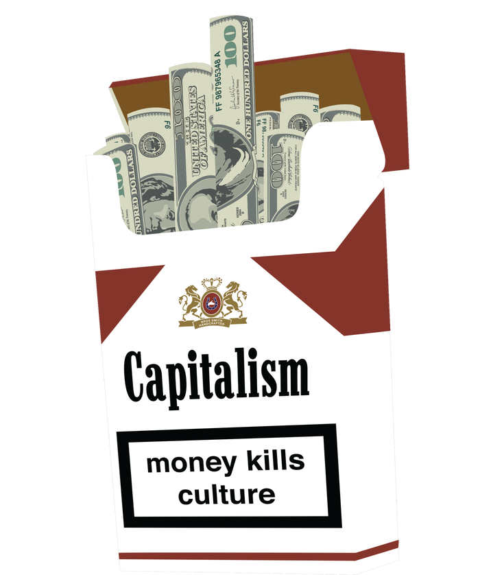 Capitalism Money Kills Culture Kids Hoodie