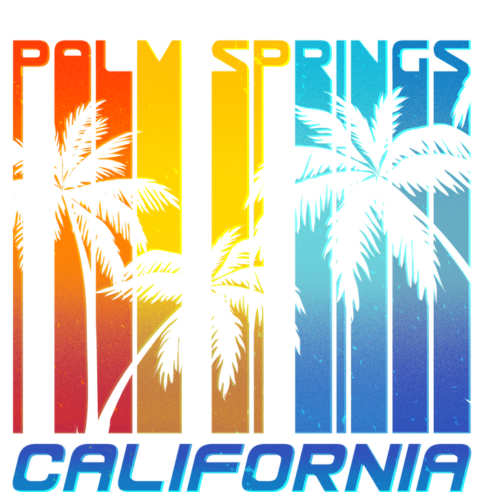 Cool Retro Palm Springs California  Womens California Wash Sweatshirt