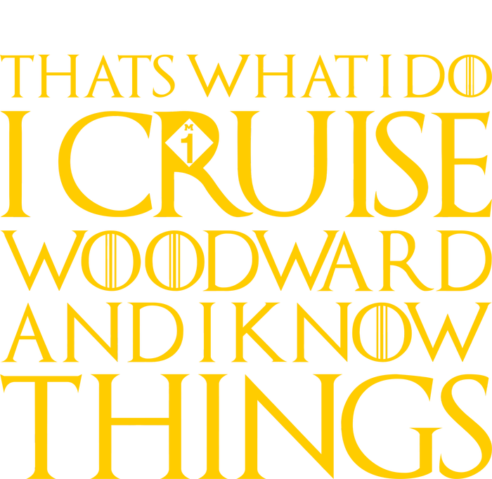 I Cruise Woodward Ave and Know Things Toddler Long Sleeve Shirt