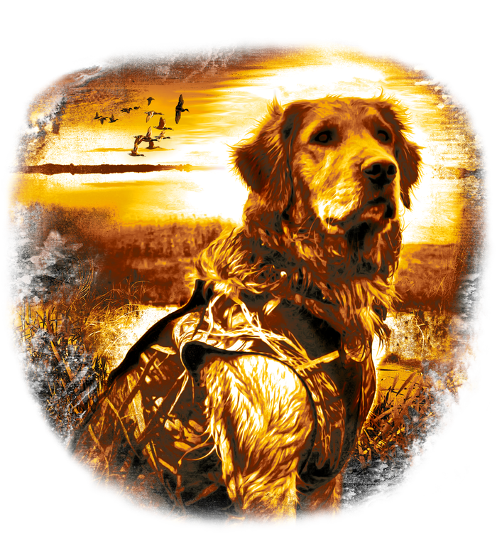 Golden Hunter Retriever Dog Canvas