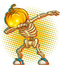 Dabbing Pumpkin Head Skeleton Grommeted Golf Towel