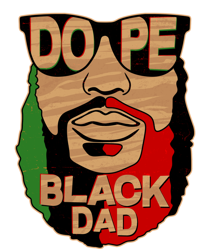 DOPE Black Dad Father's Day Youth Performance Sprint T-Shirt