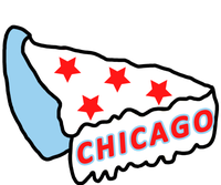 Deep Dish Chicago Pizza Flag T-Shirt