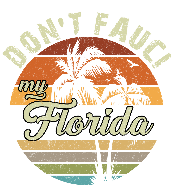 Don't Fauci My Florida Retro Palm Trees Women's Racerback Tank