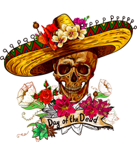 Day of the Dead Sugar Skull Sombrero Cooling Performance Crew T-Shirt