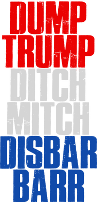 Dump Trump Ditch Mitch Disbar Barr Tie Dye Hoodie