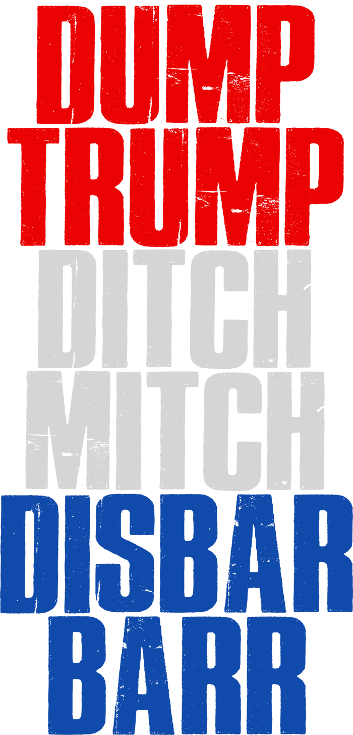 Dump Trump Ditch Mitch Disbar Barr Tie Dye Hoodie