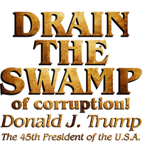 Drain The Swamp of Corruption! Donald Trump 45th President T-Shirt