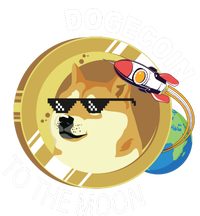 DogeCoin To The Moon Full Zip Hoodie