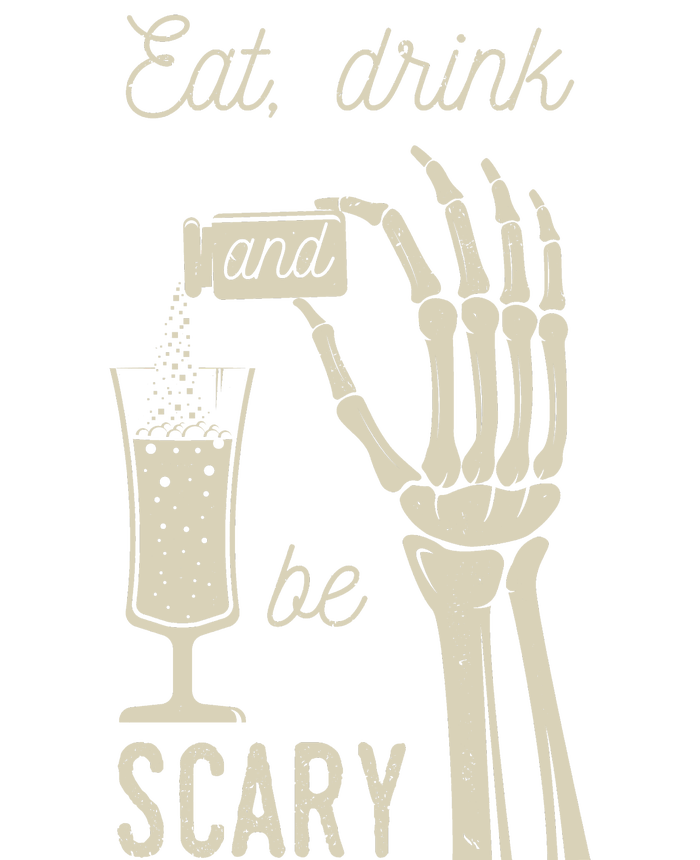 Eat Drink And Be Scary Halloween Party Design T-Shirt