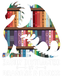 Easily Distracted By Dragons and Books Fantasy Book Lover Kids Sweatshirt