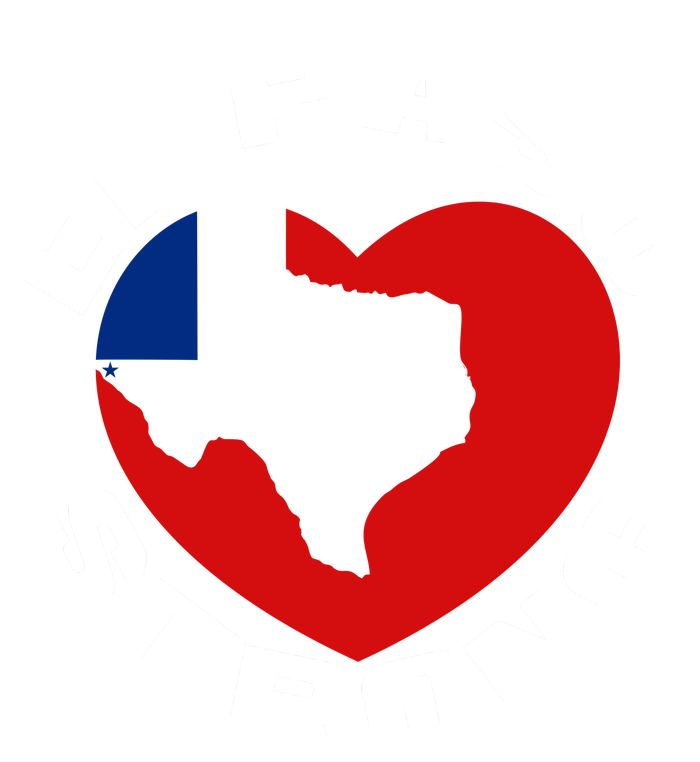 El Paso Strong Texas Heart Flat Bill Trucker Hat