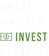 Eat Sleep Invest Repeat Softstyle Adult Sport Polo