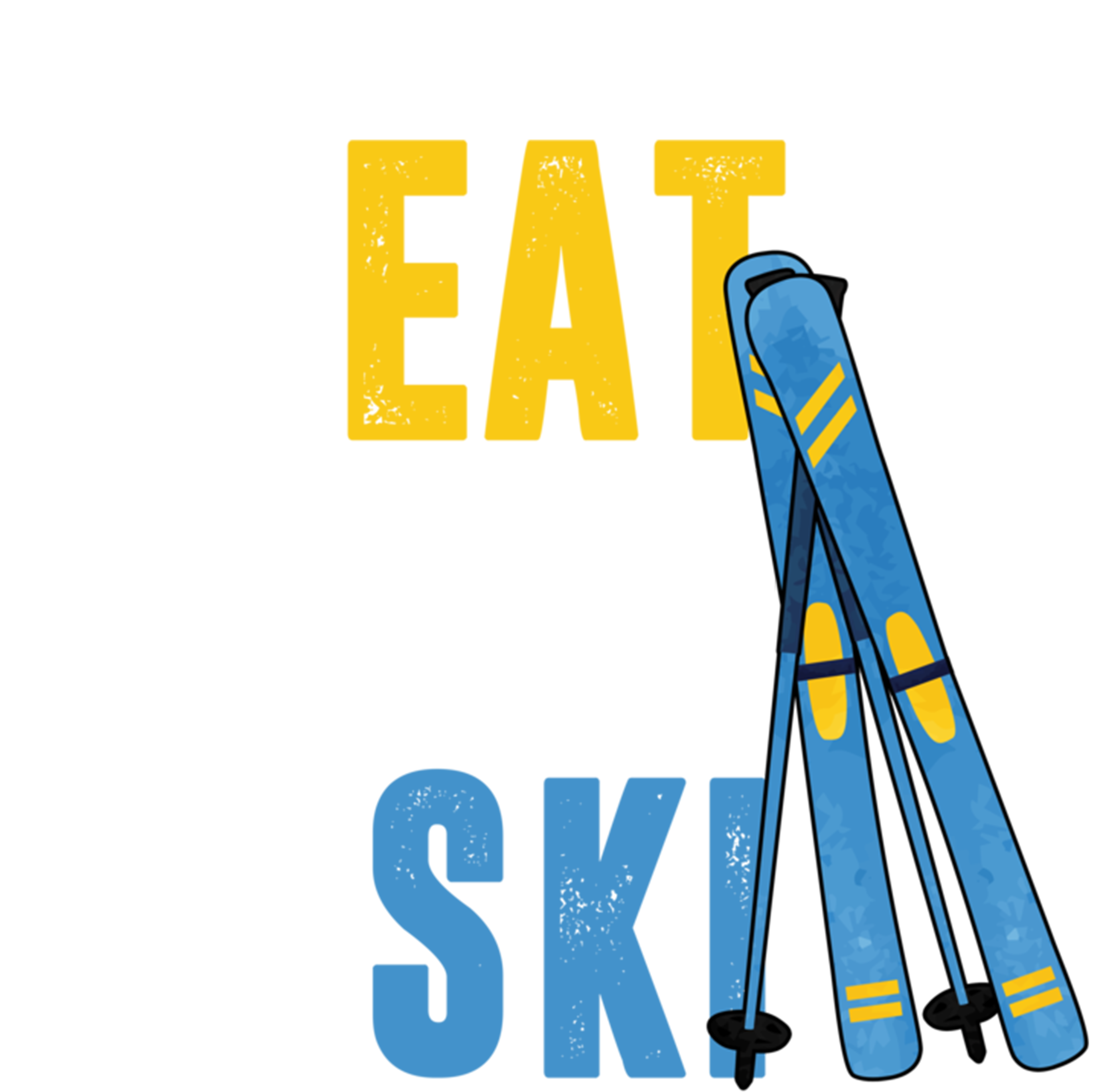 Eat Sleep Ski Skiing Winter Sports Mountain Skier Gift Premium T-Shirt