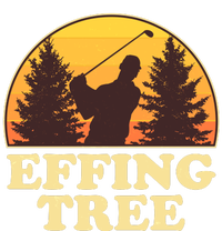 Effing Tree Funny Vintage Golfing Tie-Dye T-Shirt