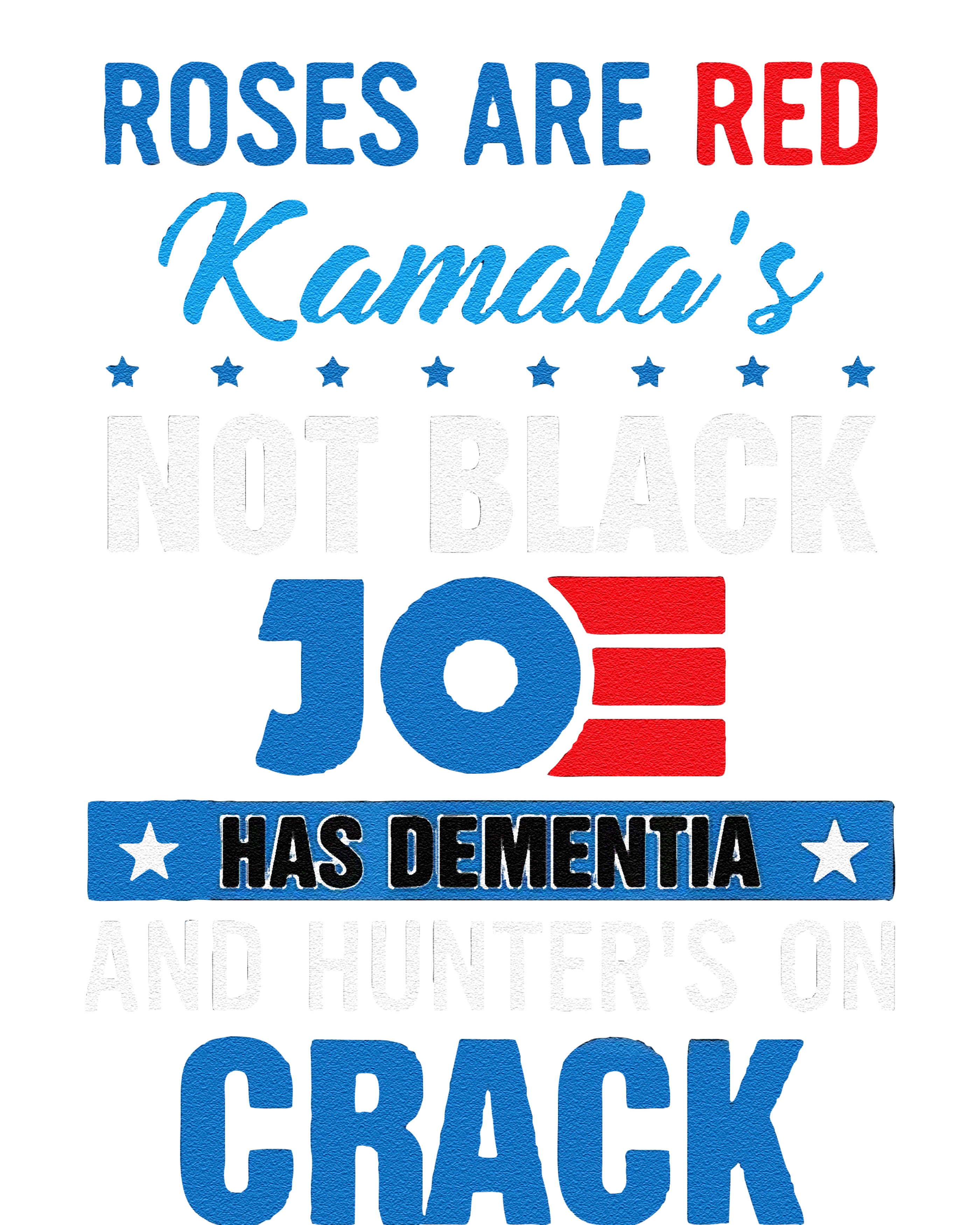 Funny Biden Roses Are Red Kamala Not Black Joe Cooling Performance Long Sleeve Crew