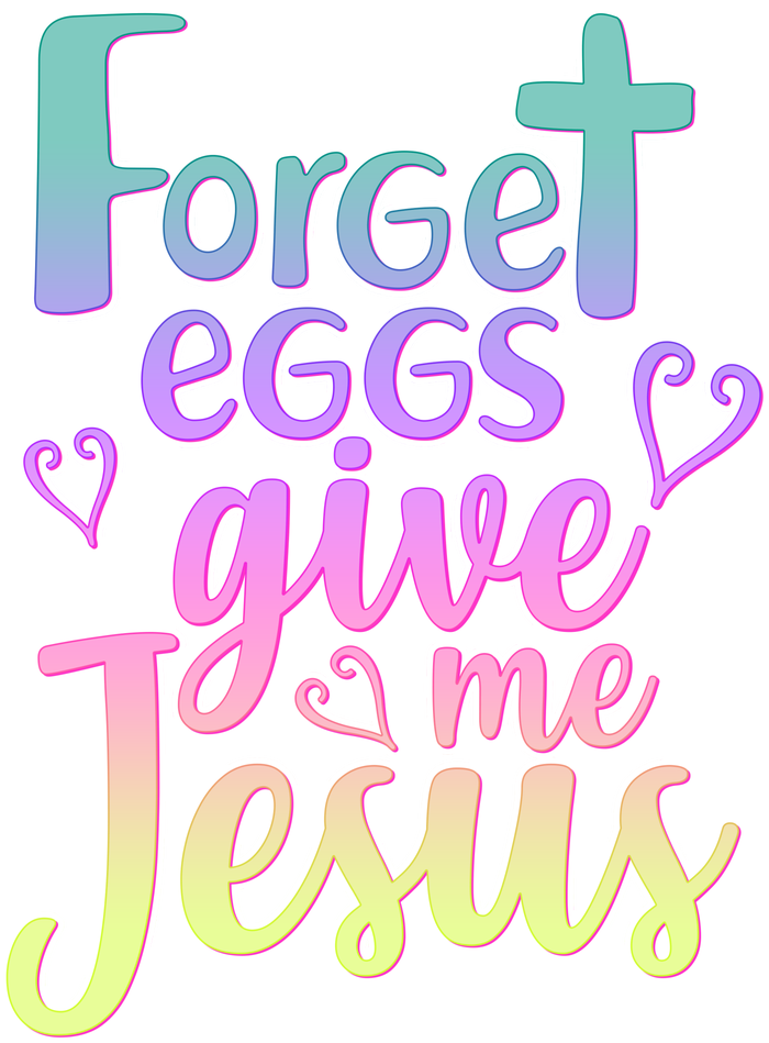 Forget Eggs Give Me Jesus Sustainable Knit Beanie