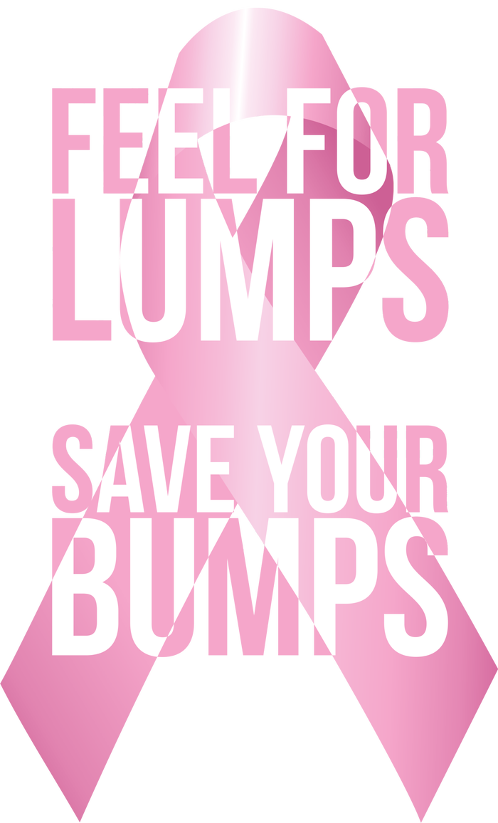 Feel For Lumps, Save Your Bumps - Breast Cancer Awareness Short Acrylic Beanie