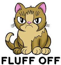 Fluff Off Funny Cat T-Shirt