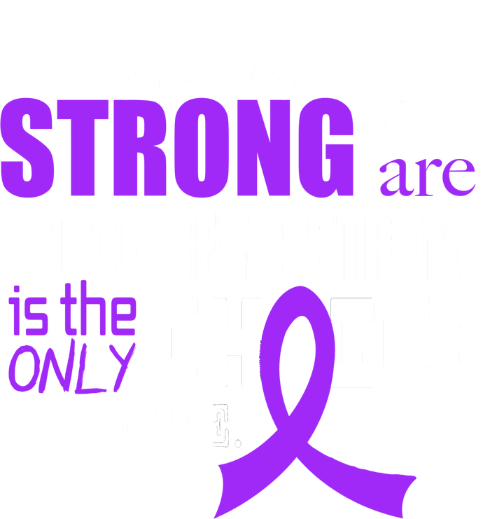 We Don't Know How Strong We Are Purple Ribbon Pajama Set