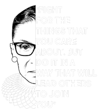 Ruth Bader Ginsburg Fight the Things You Care About Quote Pom Pom 12in Knit Beanie