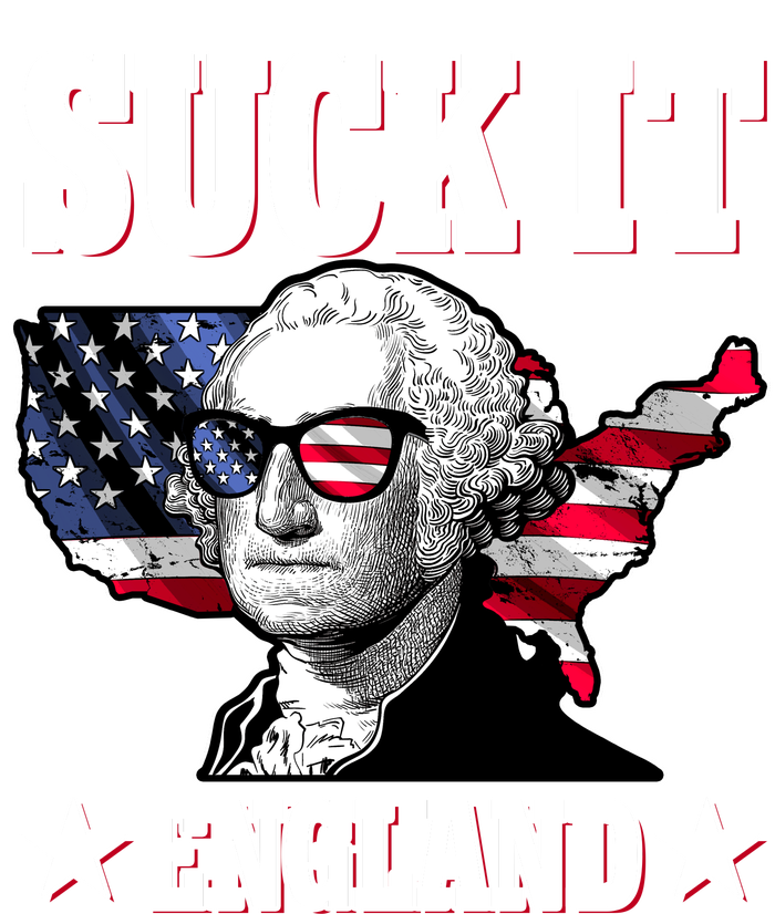 Funny George Washington Suck It England Kids Long Sleeve Shirt