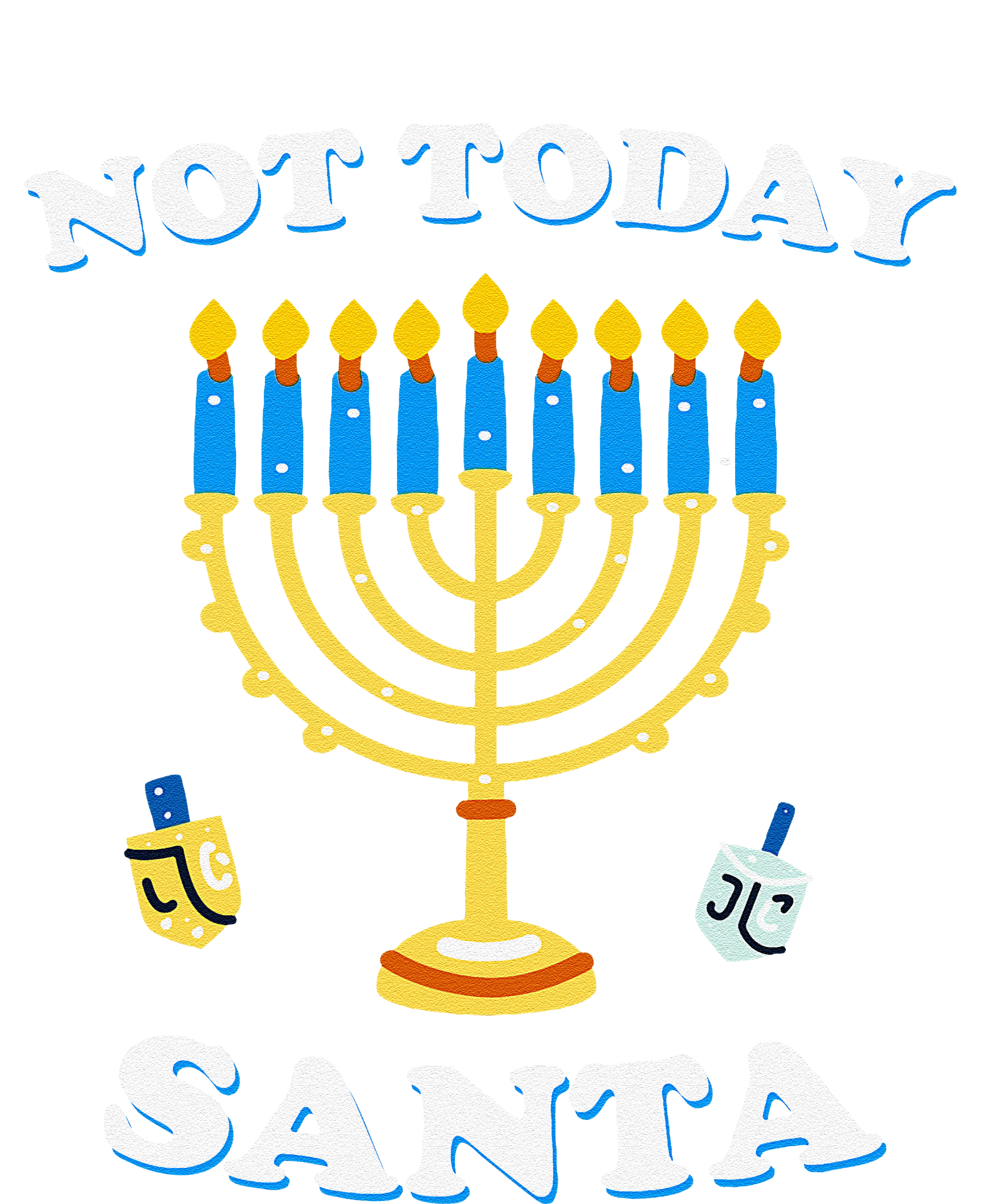 Funny Hanukkah Not Today Santa Jewish Chanukah Women's Strappy Tank