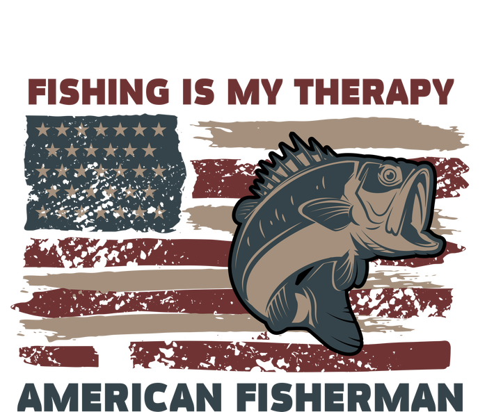 Fishing Is My Therapy American Fisherman Mousepad