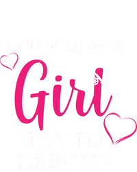 I Fish Like A Girl Try To Keep Up Metallic Star Ornament