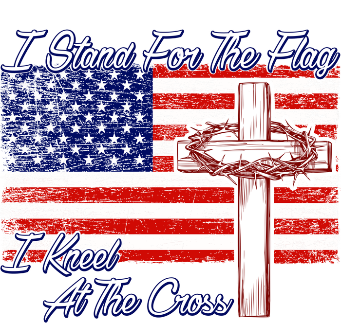 I Stand For The Flag I Kneel For The Cross Crown Of Thorns Pajama Set