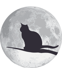 Full Moon Cat Silhouette Halloween Zip Tote Bag