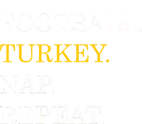 Football Turkey Nap Repeat Thanksgiving Cooling Performance Crew T-Shirt