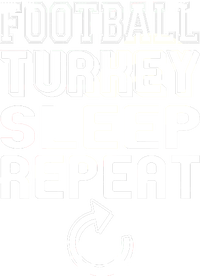 Football Turkey Sleep Repeat Poster