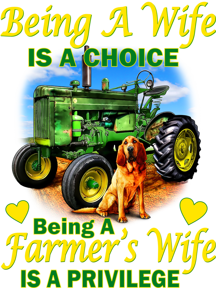 Being A Wife Is A Choice Being A Farmer's Wife IS A Privilege Performance Long Sleeve Polo