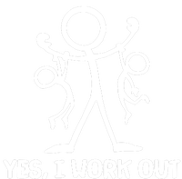 Funny Yes I Work Out Parents and Kids T-Shirt