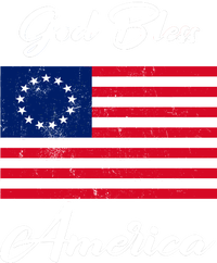 Patriotic Betsy Ross Flag God Bless America Poster