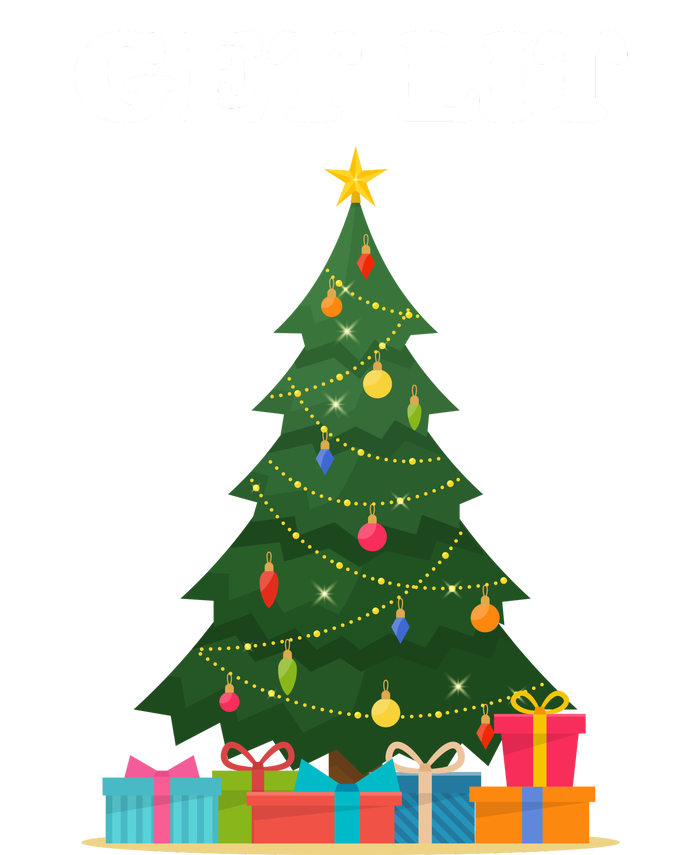 Get Lit Funny Christmas Performance Long Sleeve Polo