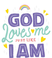 God Loves Me Just Like I Am Kids Long Sleeve Shirt