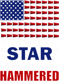 Let's Get Star Spangled Hammered Tall Hoodie