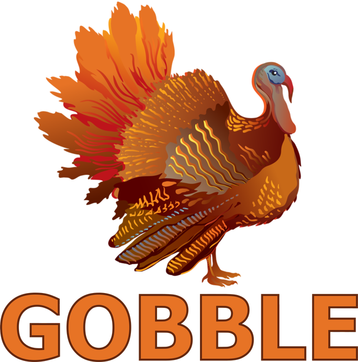 Gobble Turkey Thanksgiving Baby Bodysuit