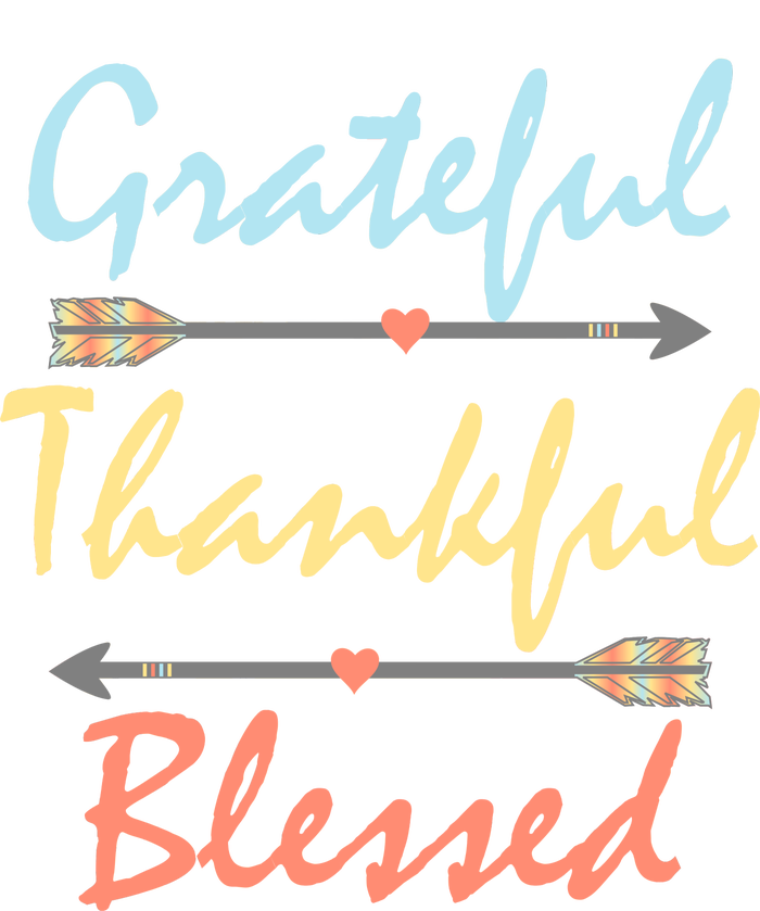 Grateful Thankful Blessed Colorful Thanksgiving Sustainable Bucket Hat