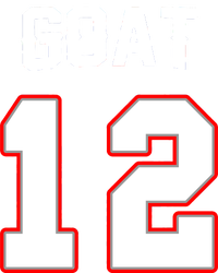 The Goat #12 Jersey 5 Time Champ New England Football Kids Sweatshirt