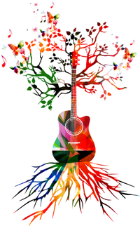 Guitar Roots Tree Of Life Mousepad