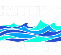 Happiness Comes In Waves Bumper Sticker