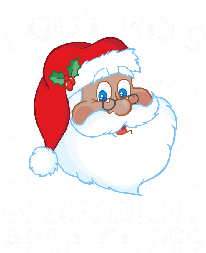 I Got Ho's In Different Aera Codes Santa Claus Ugly Christmas Women's V-Neck T-Shirt